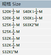 PJ010外牙直接规格