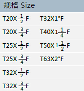 PJ013内牙三通规格