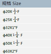 PJ015内丝活接规格